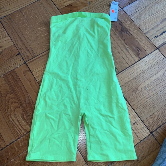 URBAN OUTFITTERS NEON YELLOW UNITARD - Picture 2 of 2